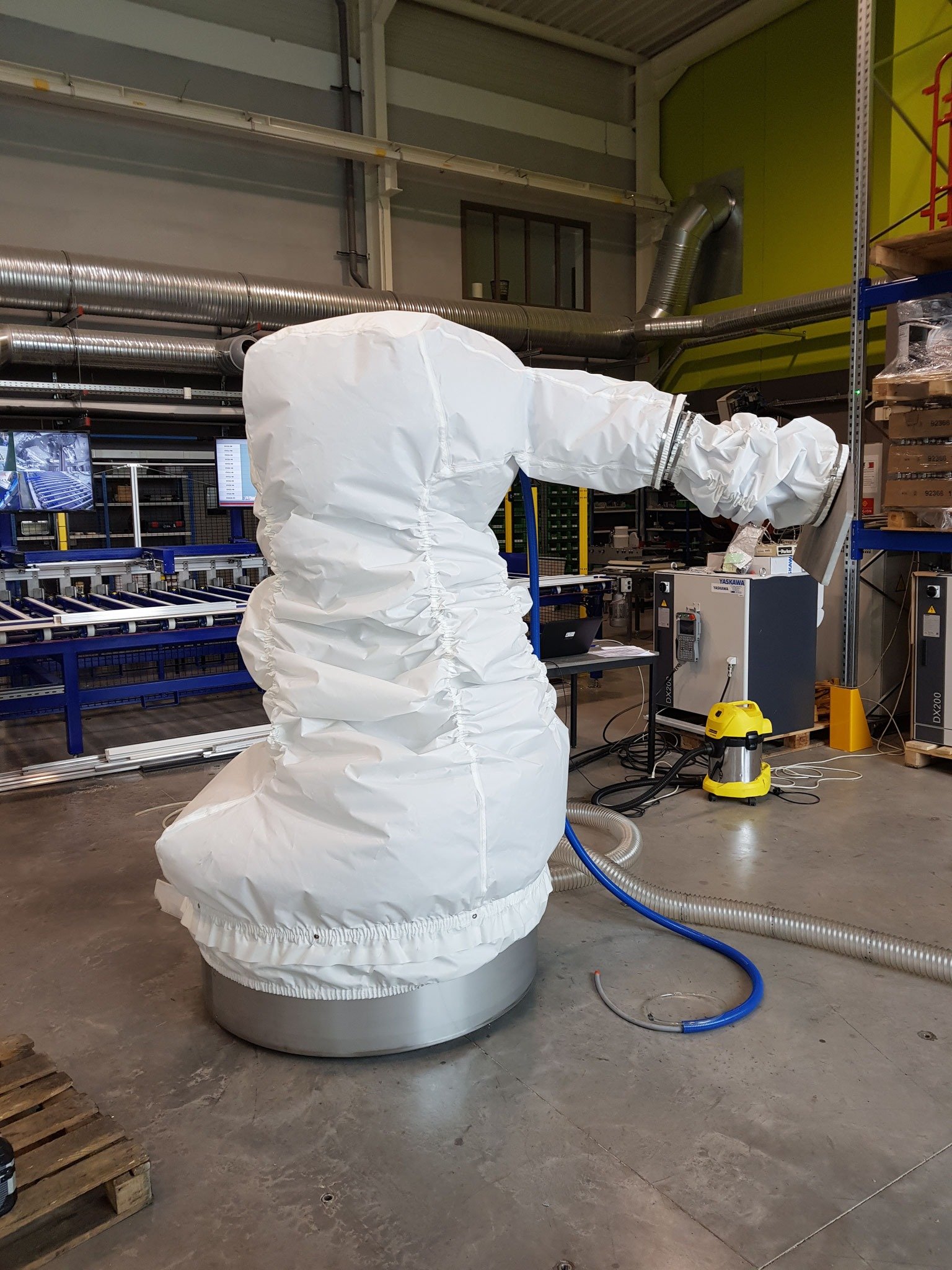 HDPR テキスタイルカバーで保護されたロボット - プレミアム産業用保護