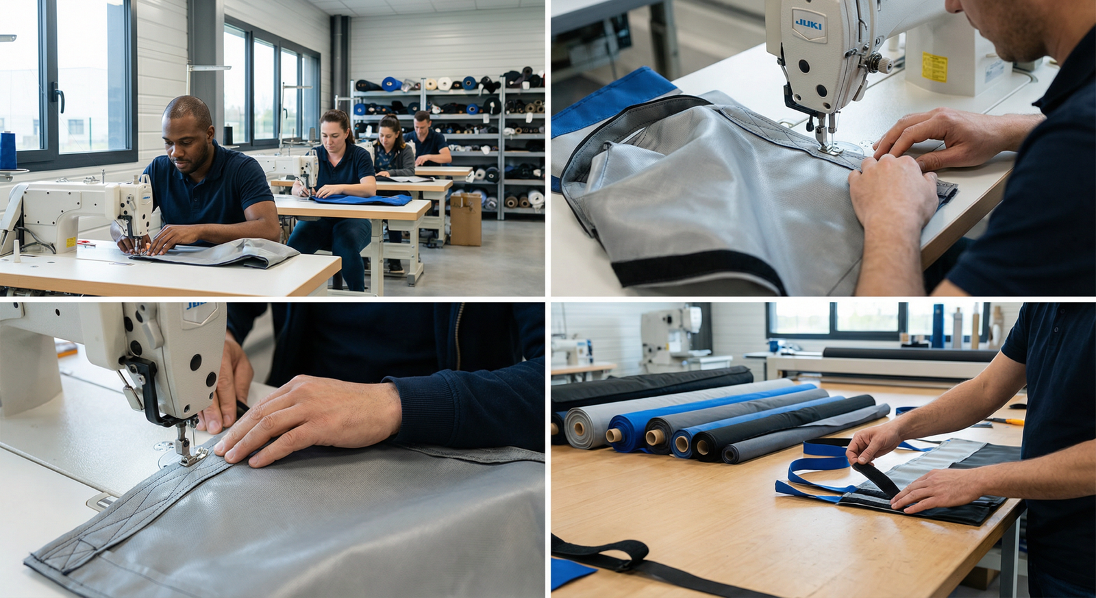 Laboratório têxtil profissional - Construção personalizada de capas robot