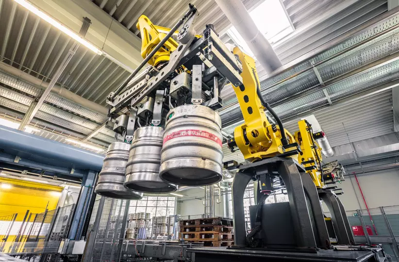 Housses de protection textile robuste pour robots palettiseurs FANUC M-410 manutention lourde logistique 700 kg